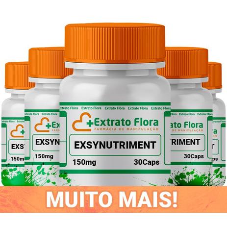 Kit Exsynutriment 150mg 30 Cápsulas (6 und com selo de autenticidade) - Extrato flora Menor preço em Kit Exsynutriment 150mg 30 Cápsulas (6 und com selo de autenticidade) - Extrato flora