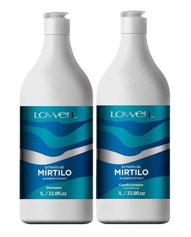 Kit Extrato de Mirtilo Shampoo + Condiconador 1 Litro - Lowell é ruim? Kit Extrato de Mirtilo Shampoo + Condiconador 1 Litro - Lowell é boa?