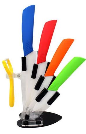 Kit Facas de Cerâmica 5 peças, Presente Perfeito! - Oem Menor preço em Kit Facas de Cerâmica 5 peças, Presente Perfeito! - Oem