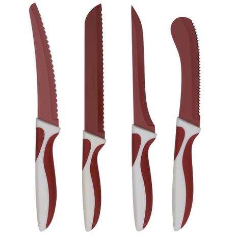 Kit Facas Inox 4 Peças Diferentes Revestido de Cerâmica - Cook Menor preço em Kit Facas Inox 4 Peças Diferentes Revestido de Cerâmica - Cook