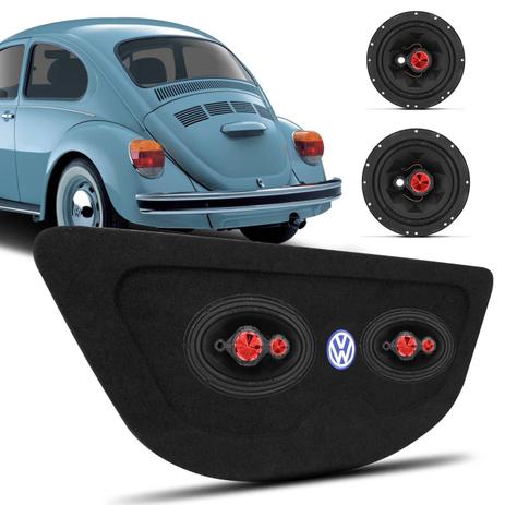Kit Fácil Bomber Alto Falante 6 + 6x9 240W RMS + Tampão Porta-malas Fusca 59 a 96 Grafite Bordado - Prime Menor preço em Kit Fácil Bomber Alto Falante 6 + 6x9 240W RMS + Tampão Porta-malas Fusca 59 a 96 Grafite Bordado - Prime