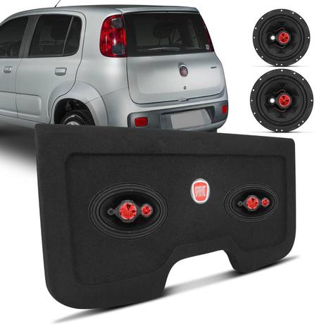 Kit Fácil Bomber Auto Falante 6 + 6x9 240W RMS + Tampão Porta-malas Fiat Uno 11 a 17 Grafite Bordado - Prime Menor preço em Kit Fácil Bomber Auto Falante 6 + 6x9 240W RMS + Tampão Porta-malas Fiat Uno 11 a 17 Grafite Bordado - Prime