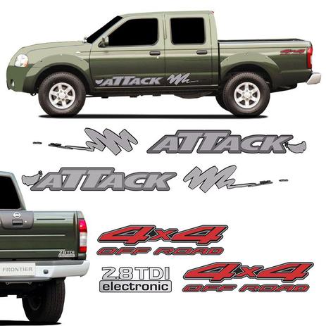 Kit Faixa Attack Frontier 02/08 4x4 Off Road 2.8 Tdi Cinza - Sportinox Menor preço em Kit Faixa Attack Frontier 02/08 4x4 Off Road 2.8 Tdi Cinza - Sportinox