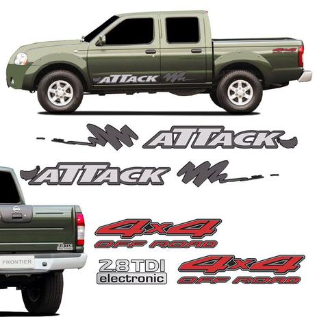 Kit Faixa Attack Frontier 02/08 4x4 Off Road 2.8 Tdi Prata - Sportinox Menor preço em Kit Faixa Attack Frontier 02/08 4x4 Off Road 2.8 Tdi Prata - Sportinox