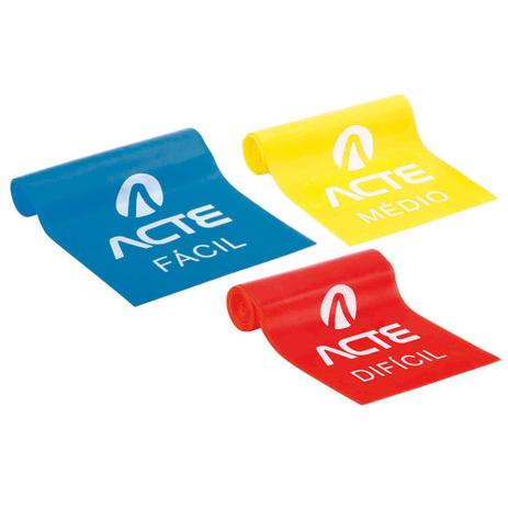 Kit Faixa Elastica Latex Band com 03 un T13 Acte Menor preço em Kit Faixa Elastica Latex Band com 03 un T13 Acte
