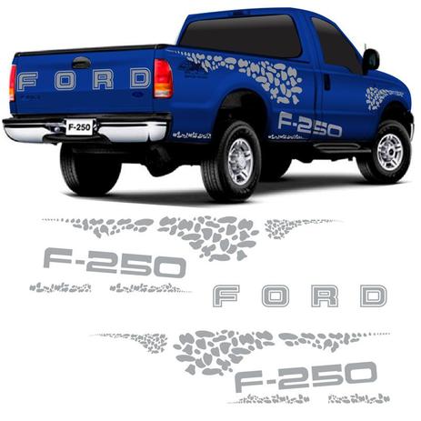 Kit Faixa Ford F-250 04/10 Adesivo Lateral E Traseiro Prata - Sportinox Menor preço em Kit Faixa Ford F-250 04/10 Adesivo Lateral E Traseiro Prata - Sportinox