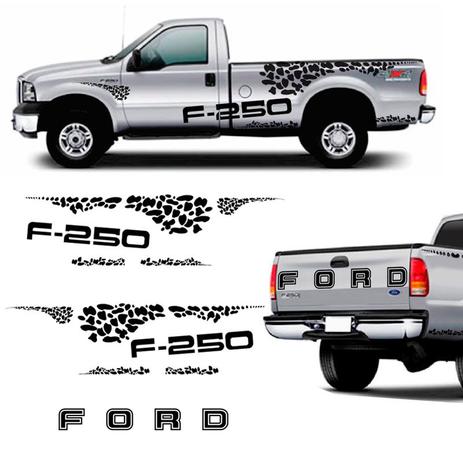 Kit Faixa Ford F-250 04/10 Adesivo Lateral E Traseiro Preto - Sportinox Menor preço em Kit Faixa Ford F-250 04/10 Adesivo Lateral E Traseiro Preto - Sportinox