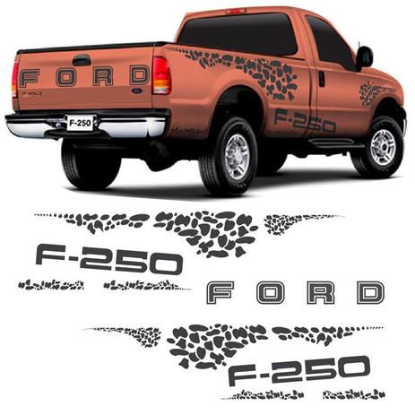 Kit Faixa Ford F-250 04/10 Adesivo Lateral /Traseiro Grafite - Sportinox Menor preço em Kit Faixa Ford F-250 04/10 Adesivo Lateral /Traseiro Grafite - Sportinox