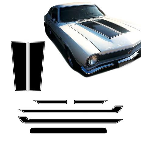 Kit Faixa Ford Maverick 73/79 Traseira Lateral Capô Adesivo - Sportinox Menor preço em Kit Faixa Ford Maverick 73/79 Traseira Lateral Capô Adesivo - Sportinox
