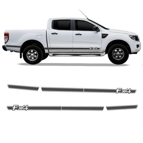 Kit Faixa Ford Ranger FX4 Adesivo Lateral Grafite Decorativo - Sportinox Menor preço em Kit Faixa Ford Ranger FX4 Adesivo Lateral Grafite Decorativo - Sportinox