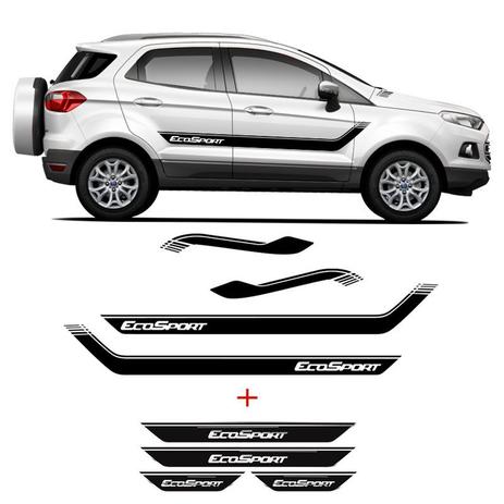 Kit Faixa Lateral Capô Ecosport + Soleira Da Porta Resinada - Sportinox Menor preço em Kit Faixa Lateral Capô Ecosport + Soleira Da Porta Resinada - Sportinox