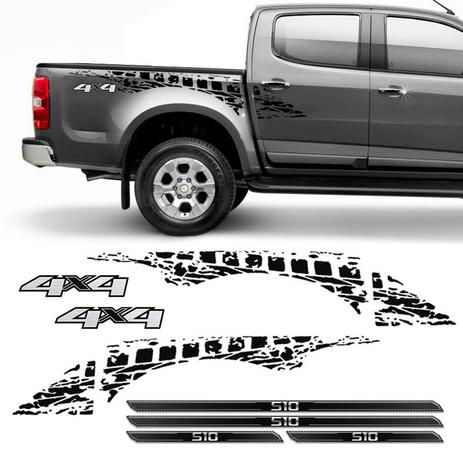 Kit Faixa Lateral Preto S10 2013/19 4x4 + Soleira Protetora - Sportinox Menor preço em Kit Faixa Lateral Preto S10 2013/19 4x4 + Soleira Protetora - Sportinox