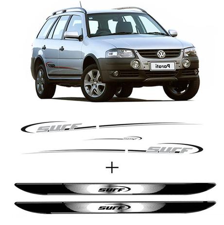 Kit Faixa Parati Surf Prata Preto 2008/ + Soleira da Porta - Sportinox Menor preço em Kit Faixa Parati Surf Prata Preto 2008/ + Soleira da Porta - Sportinox