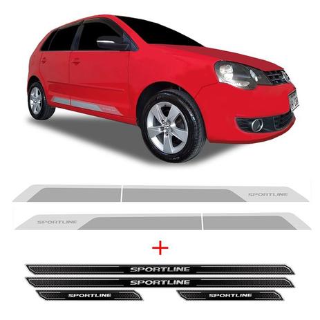 Kit Faixa Polo Sportline 2014 Prata + Soleira Protetora - Sportinox Menor preço em Kit Faixa Polo Sportline 2014 Prata + Soleira Protetora - Sportinox