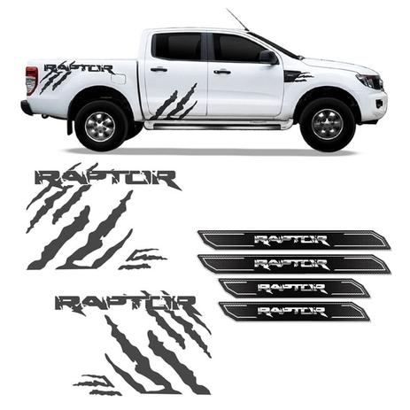 Kit Faixa Ranger Raptor Adesivo Grafite + Soleira Protetora - Sportinox Menor preço em Kit Faixa Ranger Raptor Adesivo Grafite + Soleira Protetora - Sportinox