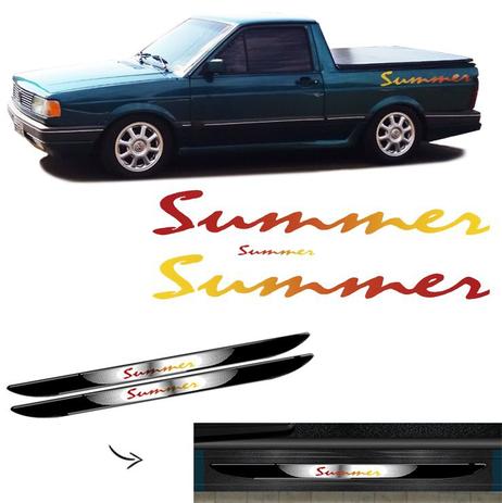 Kit Faixa Saveiro Summer Completo + Soleira Com Black Over - Sportinox Menor preço em Kit Faixa Saveiro Summer Completo + Soleira Com Black Over - Sportinox