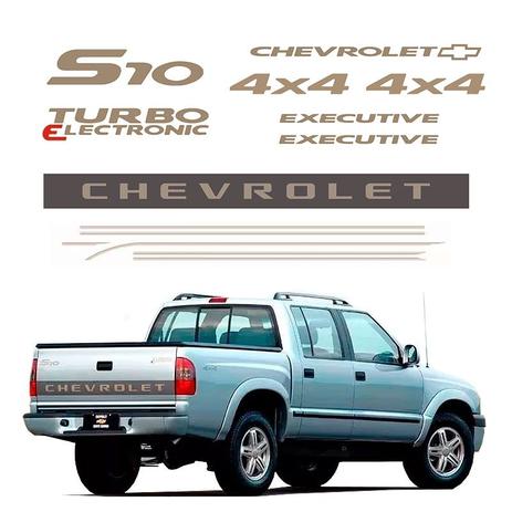 Kit Faixas S10 Executive 2003/ Chevrolet Adesivos Resinados - Sportinox Menor preço em Kit Faixas S10 Executive 2003/ Chevrolet Adesivos Resinados - Sportinox