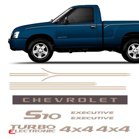 Kit Faixas S10 Executive 2007/08 Emblemas Cabine Simples Gm - Sportinox Menor preço em Kit Faixas S10 Executive 2007/08 Emblemas Cabine Simples Gm - Sportinox