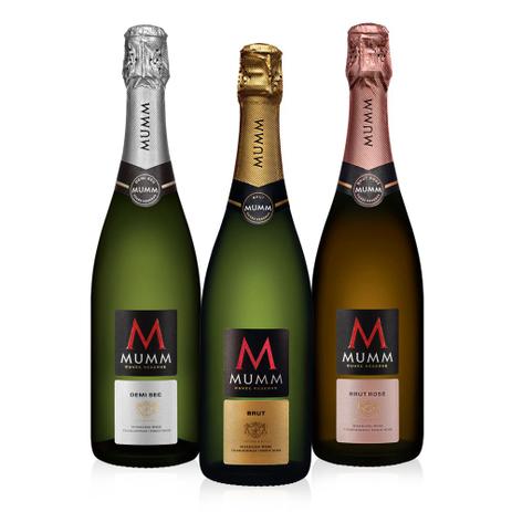 Kit Família Espumantes Mumm - Drinksco Menor preço em Kit Família Espumantes Mumm - Drinksco