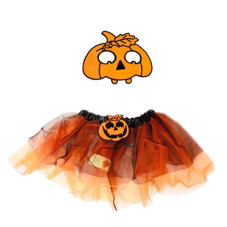 Kit Fantasia Infantil Abóbora Halloween - Festabox Menor preço em Kit Fantasia Infantil Abóbora Halloween - Festabox