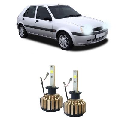 Kit Faróis Super Led 6000K - Fiesta 1994/1996 Farol Simples - D-max Menor preço em Kit Faróis Super Led 6000K - Fiesta 1994/1996 Farol Simples - D-max