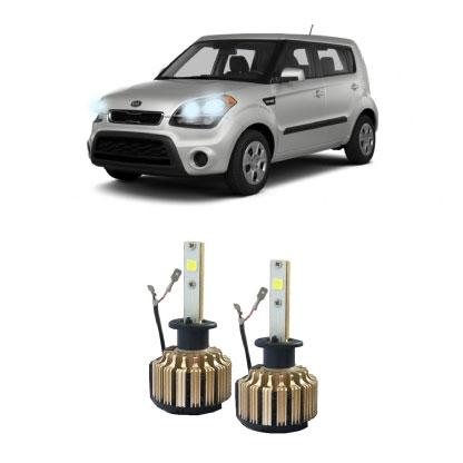 Kit Faróis Super Led 6000K - Kia Soul 2010/2013 Farol Simples - D-max é boa?