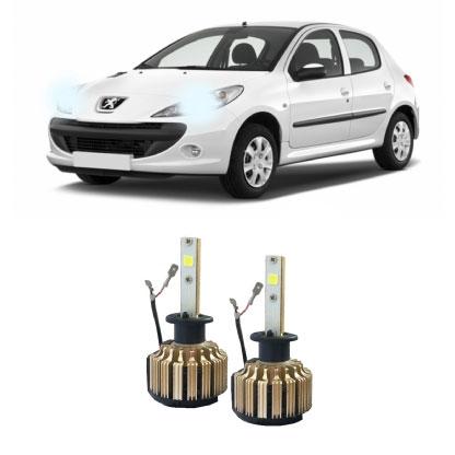 Kit Faróis Super Led 6000K - Peugeot 206 Farol Simples - D-max Menor preço em Kit Faróis Super Led 6000K - Peugeot 206 Farol Simples - D-max