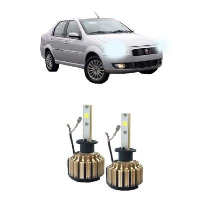 Kit Faróis Super Led 6000K - Siena G4 2010/2016 Farol Simples - D-max Menor preço em Kit Faróis Super Led 6000K - Siena G4 2010/2016 Farol Simples - D-max