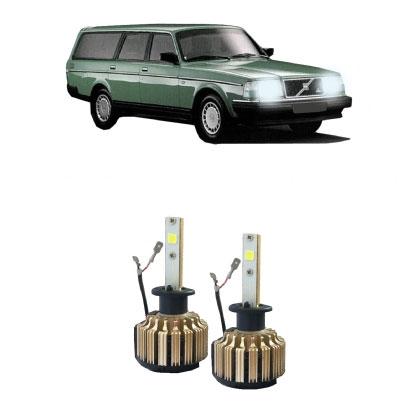 Kit Faróis Super Led 6000K - Volvo 240/244/340 1996/... Farol Simples - D-max Menor preço em Kit Faróis Super Led 6000K - Volvo 240/244/340 1996/... Farol Simples - D-max