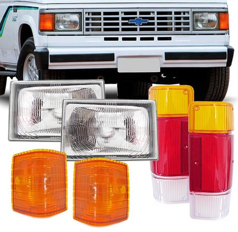 Kit Farol A20 C20 D20 1985 1986 1987 1988 1989 1990 1991 1992 Pisca Ambar e Lente Tricolor 06 Peças - Varius Menor preço em Kit Farol A20 C20 D20 1985 1986 1987 1988 1989 1990 1991 1992 Pisca Ambar e Lente Tricolor 06 Peças - Varius