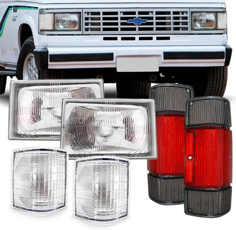 Kit Farol A20 C20 D20 1985 1986 1987 1988 1989 1990 1991 1992 Pisca Cristal e Lente Fume 06 Peças - Varius Menor preço em Kit Farol A20 C20 D20 1985 1986 1987 1988 1989 1990 1991 1992 Pisca Cristal e Lente Fume 06 Peças - Varius
