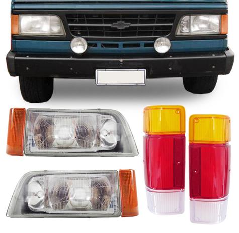 Kit Farol A20 C20 D20 1993 1994 1995 1996 1997 1998 Pisca Ambar e Lente Traseira Tricolor 06 Peças - Varius Menor preço em Kit Farol A20 C20 D20 1993 1994 1995 1996 1997 1998 Pisca Ambar e Lente Traseira Tricolor 06 Peças - Varius