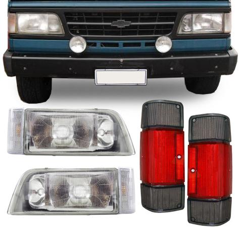 Kit Farol A20 C20 D20 1993 1994 1995 1996 1997 1998 Pisca Cristal e Lente Traseira Fume 06 Peças - Varius Menor preço em Kit Farol A20 C20 D20 1993 1994 1995 1996 1997 1998 Pisca Cristal e Lente Traseira Fume 06 Peças - Varius