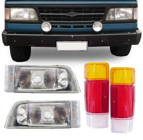 Kit Farol A20 C20 D20 1993 1994 1995 1996 1997 1998 Pisca Cristal e Lente Traseira Tricolor 06 Peças - Varius Menor preço em Kit Farol A20 C20 D20 1993 1994 1995 1996 1997 1998 Pisca Cristal e Lente Traseira Tricolor 06 Peças - Varius