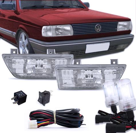 Kit Farol Auxiliar Gol / Parati / Saveiro / Voyage 87 88 89 90 91 92 93 94 + Xenon 6000K - Fortluz Menor preço em Kit Farol Auxiliar Gol / Parati / Saveiro / Voyage 87 88 89 90 91 92 93 94 + Xenon 6000K - Fortluz