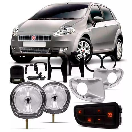 Kit Farol Auxiliar Punto  2007 2008 2009 2010 2011 2012  Com Grade e Moldura - Maxx light é boa?