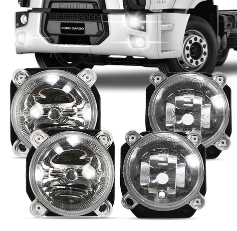 Kit Farol Caminhao Ford Cargo 1317 1517 1722 2422/28 2622/28 2011 A 2013 Com e Sem Vigia 04 Peças - Fortluz Menor preço em Kit Farol Caminhao Ford Cargo 1317 1517 1722 2422/28 2622/28 2011 A 2013 Com e Sem Vigia 04 Peças - Fortluz