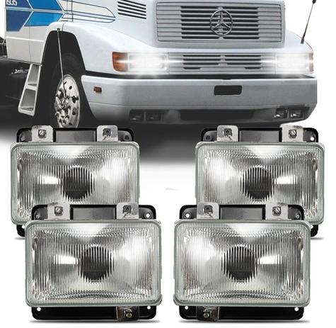 Kit Farol Caminhao Mb 1214 1414 1614 2314 Bicudo 1993 A 2004 Alto Baixo 04 Peças - Fortluz Menor preço em Kit Farol Caminhao Mb 1214 1414 1614 2314 Bicudo 1993 A 2004 Alto Baixo 04 Peças - Fortluz