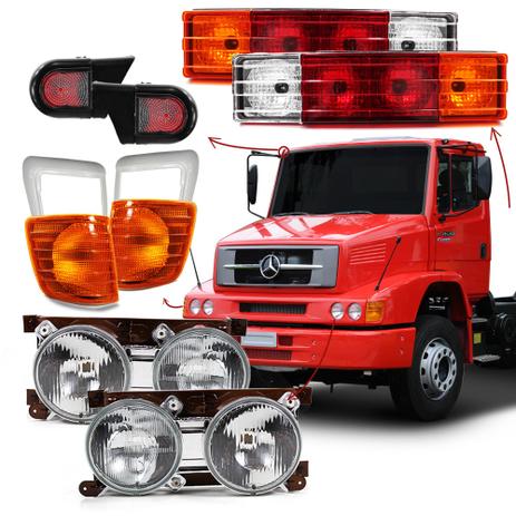 Kit Farol Caminhao Mercedes Mb 1214 1418 1620 1634 Ls1938 Lk1938 Lanterna Pisca Ambar 10 Peças - Varius Menor preço em Kit Farol Caminhao Mercedes Mb 1214 1418 1620 1634 Ls1938 Lk1938 Lanterna Pisca Ambar 10 Peças - Varius