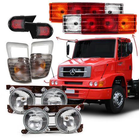 Kit Farol Caminhao Mercedes Mb 1214 1418 1620 1634 Ls1938 Lk1938 Lanterna Pisca Fume 10 Peças - Varius Menor preço em Kit Farol Caminhao Mercedes Mb 1214 1418 1620 1634 Ls1938 Lk1938 Lanterna Pisca Fume 10 Peças - Varius