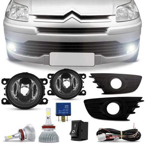 Kit Farol de Milha C4 Pallas Hatch 2008 a 2015 Moldura Preta + Kit Super LED H11 6000K Efeito Xênon - Prime é boa?