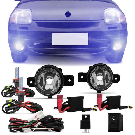 Kit Farol de Milha Clio 03 a 12 Livina 09 a 12 Versa 11 a 18 March 11 a 14 + Xênon 8000K - Prime Menor preço em Kit Farol de Milha Clio 03 a 12 Livina 09 a 12 Versa 11 a 18 March 11 a 14 + Xênon 8000K - Prime