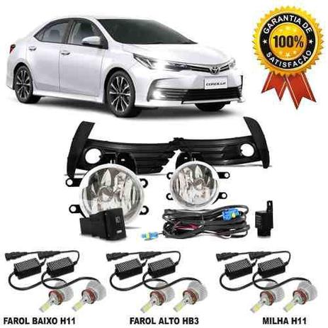 Kit Farol De Milha Completo Com Lampadas Led 3d Corolla 2017 2018 GLI E XEI - Suns Menor preço em Kit Farol De Milha Completo Com Lampadas Led 3d Corolla 2017 2018 GLI E XEI - Suns