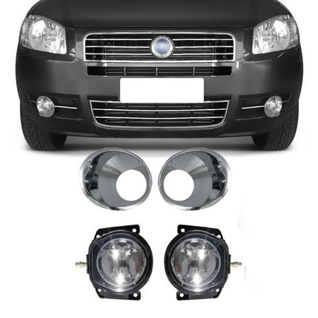 Kit Farol de Milha Fiat Siena G4 EL 2010 até 2011  moldura Cromada - Shocklight é boa?