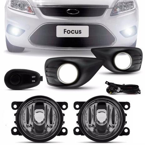 Kit Farol de Milha Ford Novo Focus 2009 a 2013 com Botão Modelo Universal - Shocklight Menor preço em Kit Farol de Milha Ford Novo Focus 2009 a 2013 com Botão Modelo Universal - Shocklight