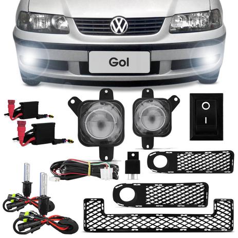 Kit Farol de Milha Gol G3 Fase 1 00 01 02 + Grade Para-Choque Central + Kit Xênon 6000K - Prime Menor preço em Kit Farol de Milha Gol G3 Fase 1 00 01 02 + Grade Para-Choque Central + Kit Xênon 6000K - Prime