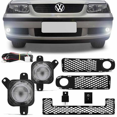 Kit Farol de Milha Gol G3 Fase 1 00 01 02 Neblina Auxiliar + Moldura Milha + Grade Para-Choque Centr - Prime Menor preço em Kit Farol de Milha Gol G3 Fase 1 00 01 02 Neblina Auxiliar + Moldura Milha + Grade Para-Choque Centr - Prime
