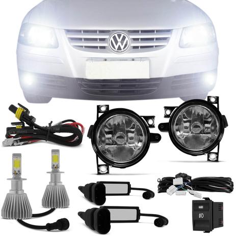 Kit Farol de Milha Gol Parati Saveiro G4 2006 a 2014 + Par Lâmpadas Super LED H3 Efeito Xenon - Prime Menor preço em Kit Farol de Milha Gol Parati Saveiro G4 2006 a 2014 + Par Lâmpadas Super LED H3 Efeito Xenon - Prime