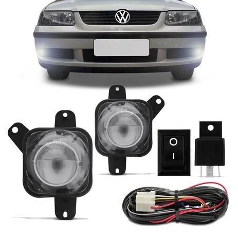 Kit Farol de Milha Gol Saveiro Parati G3 2000 a 2005 Auxiliar Neblina Botão Universal - Prime Menor preço em Kit Farol de Milha Gol Saveiro Parati G3 2000 a 2005 Auxiliar Neblina Botão Universal - Prime