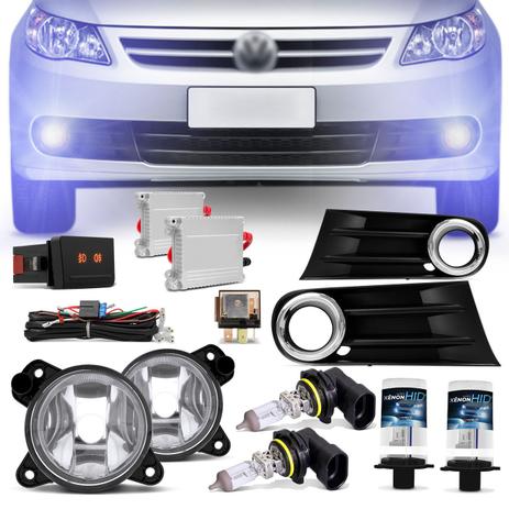 Kit Farol de Milha Gol Voyage G5 09 a 12 Saveiro G5 10 a 13 Hella + Kit Xênon 8000K + Lâmpada Osram - Prime Menor preço em Kit Farol de Milha Gol Voyage G5 09 a 12 Saveiro G5 10 a 13 Hella + Kit Xênon 8000K + Lâmpada Osram - Prime